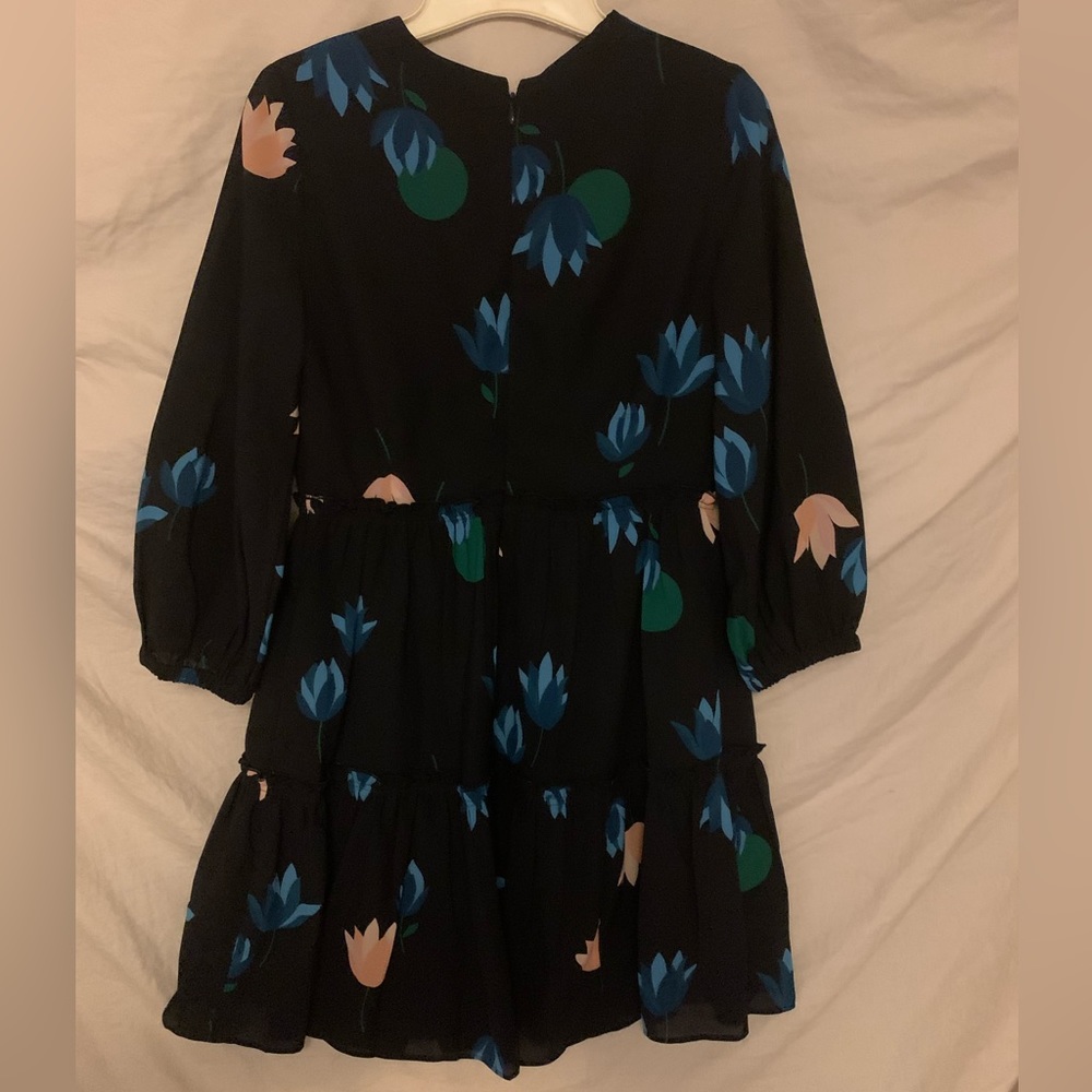 ✨⚡️💥Ann Taylor Flower Printed Tiered Mini Dress